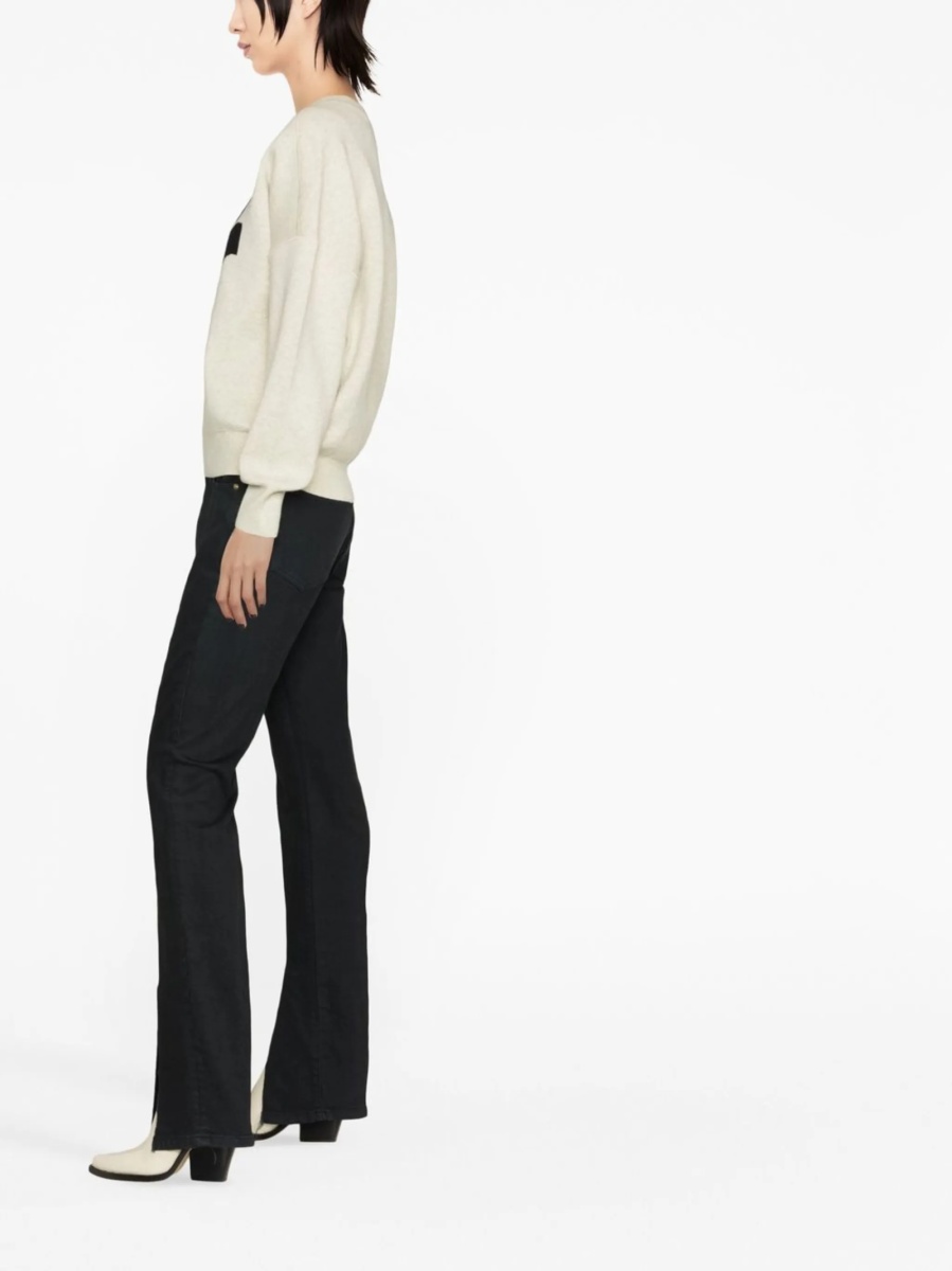 Pulover tricotat ISABEL MARANT ETOILE gri - Img 4