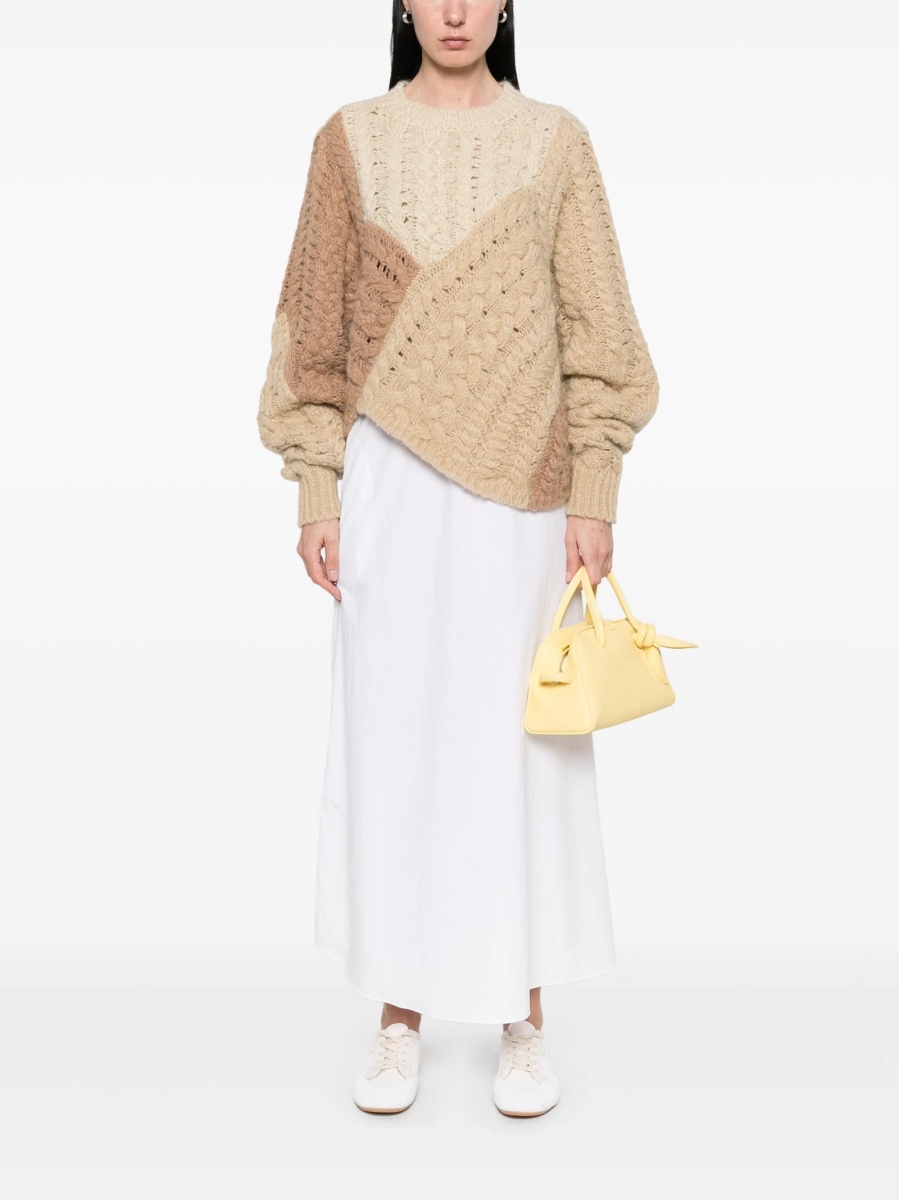 Pulover tricotat ISABEL MARANT ETOILE neutru - Img 2