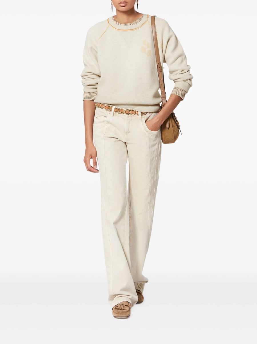 Pulover tricotat ISABEL MARANT ETOILE neutru - Img 2