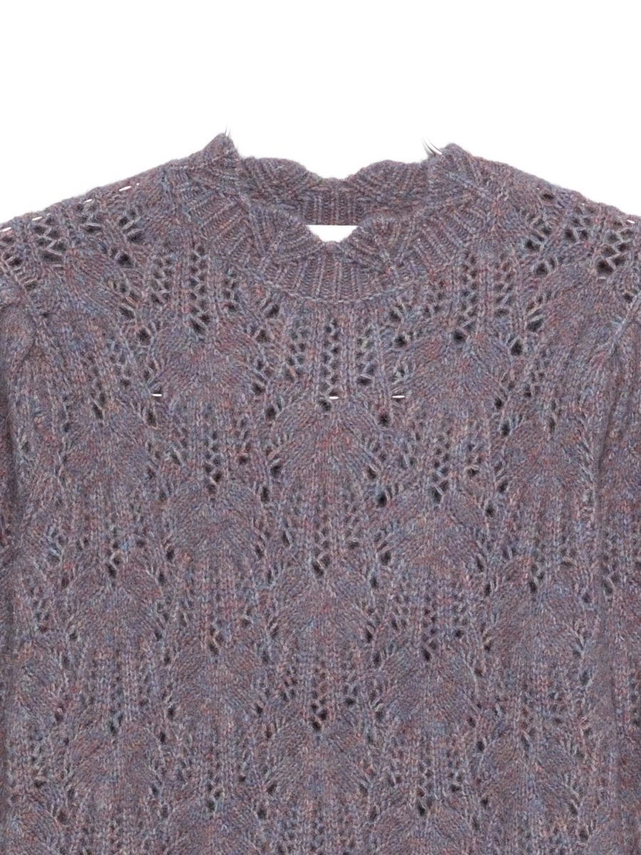 Pulover tricotat ISABEL MARANT ETOILE violet - Img 3