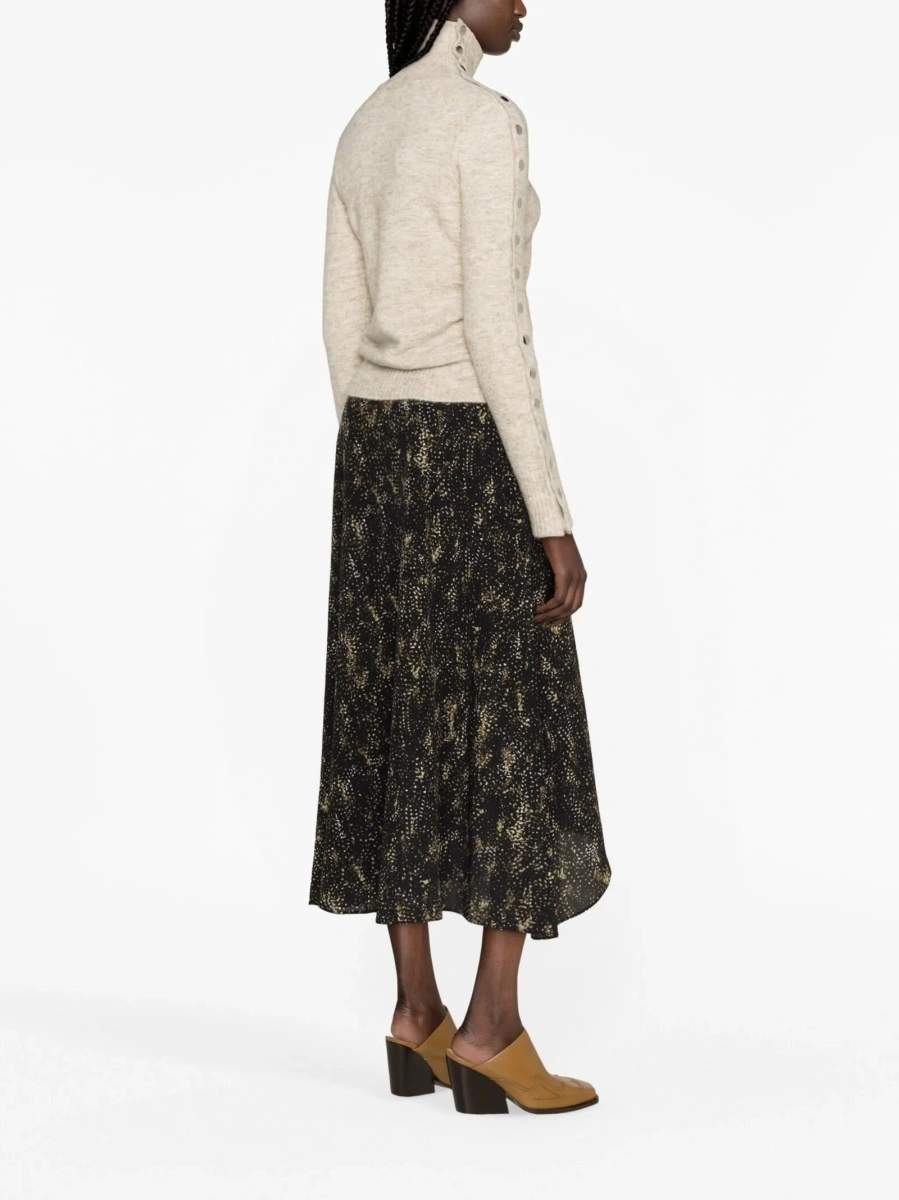 Pulover tricotat Isabel Marant neutru - Img 3