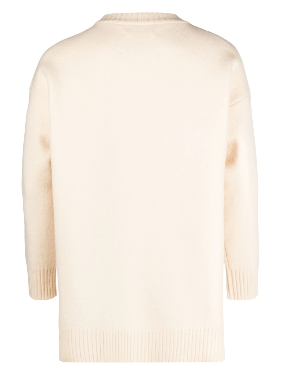 Pulover tricotat Jil Sander neutru - Img 2