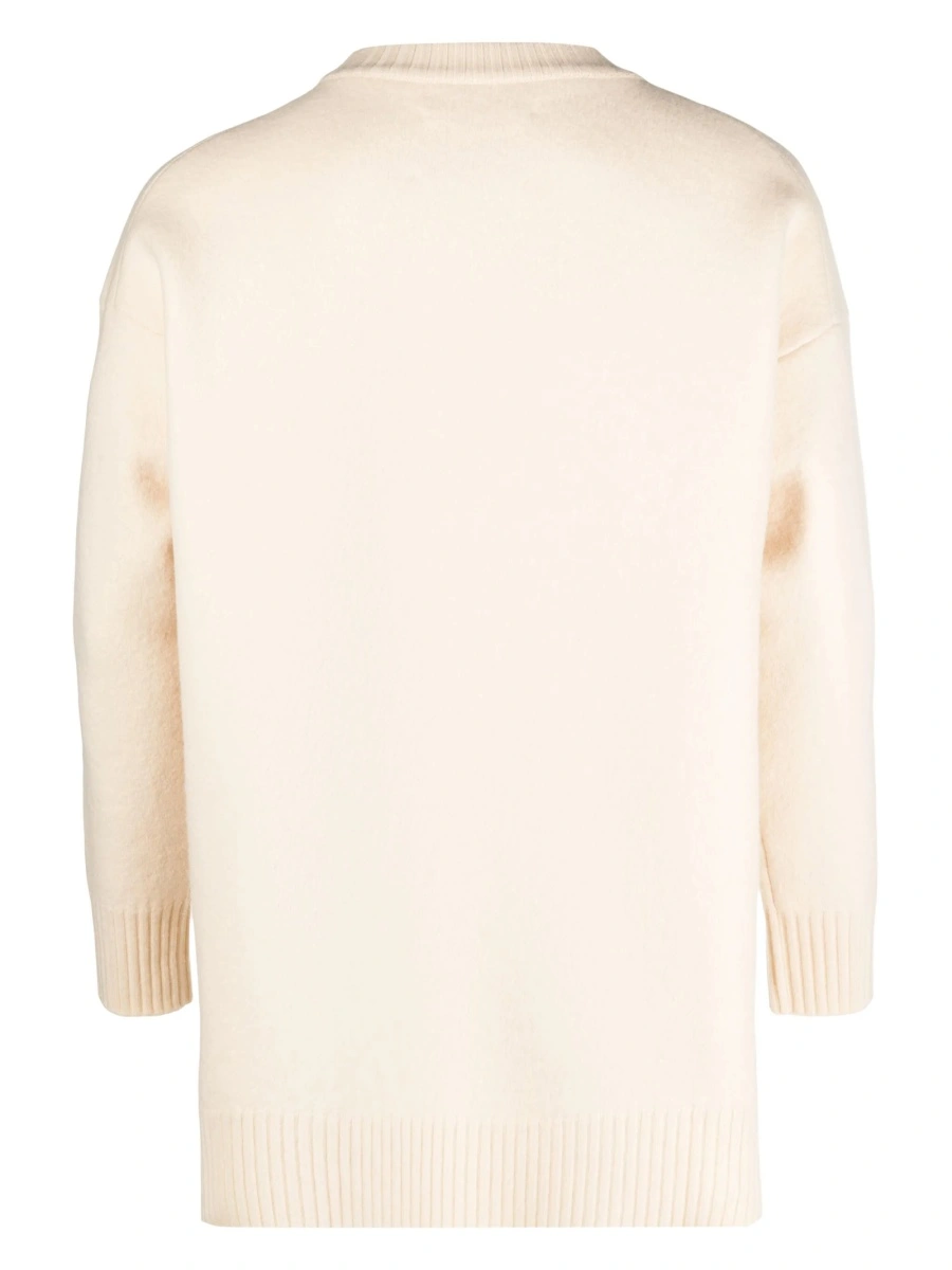 Pulover tricotat Jil Sander neutru - Img 2