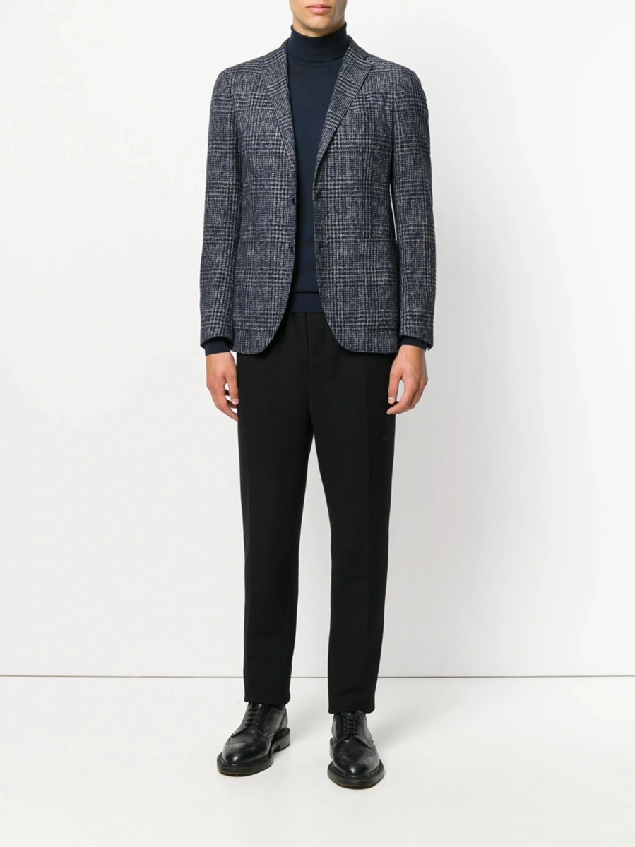 Pulover tricotat John Smedley albastru - Img 5