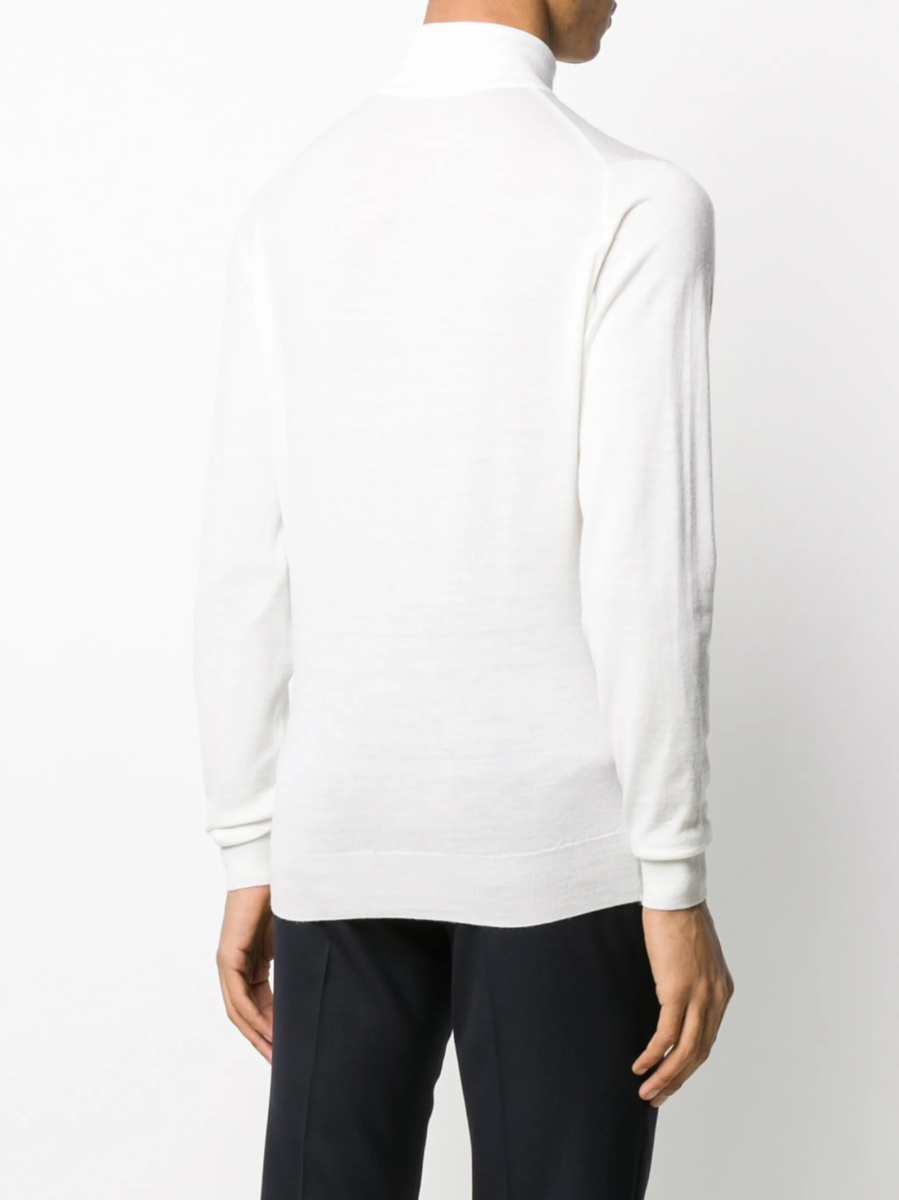 Pulover tricotat John Smedley alb - Img 4