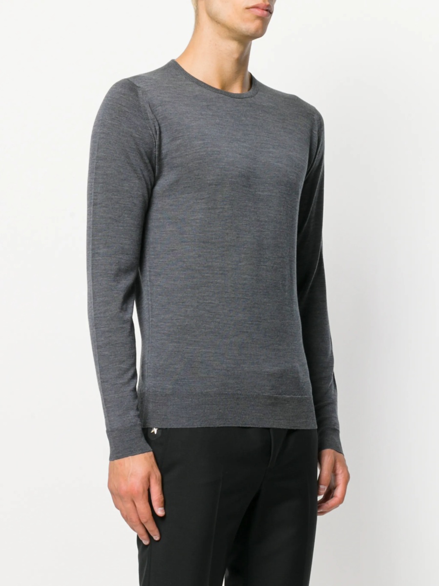 Pulover tricotat John Smedley gri - Img 3