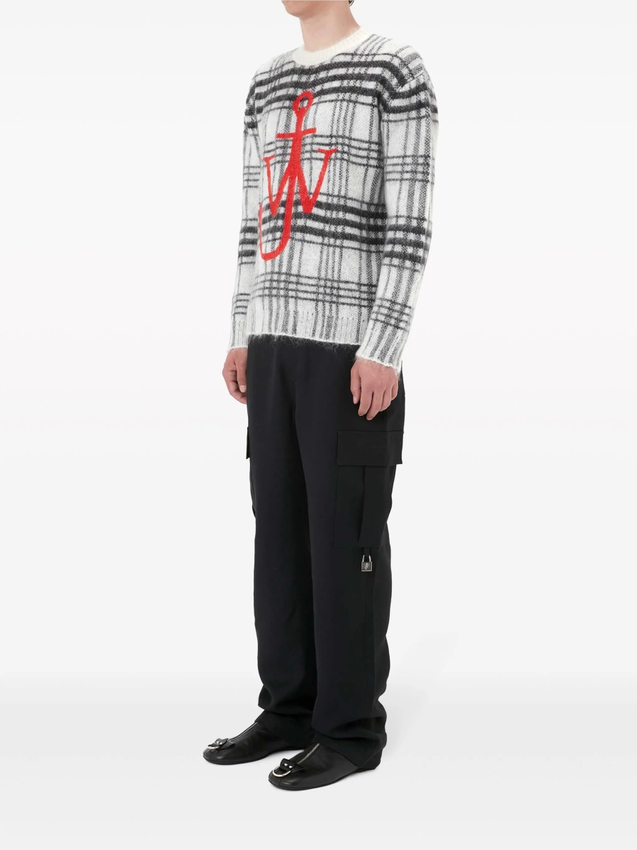 Pulover tricotat JW Anderson alb - Img 2