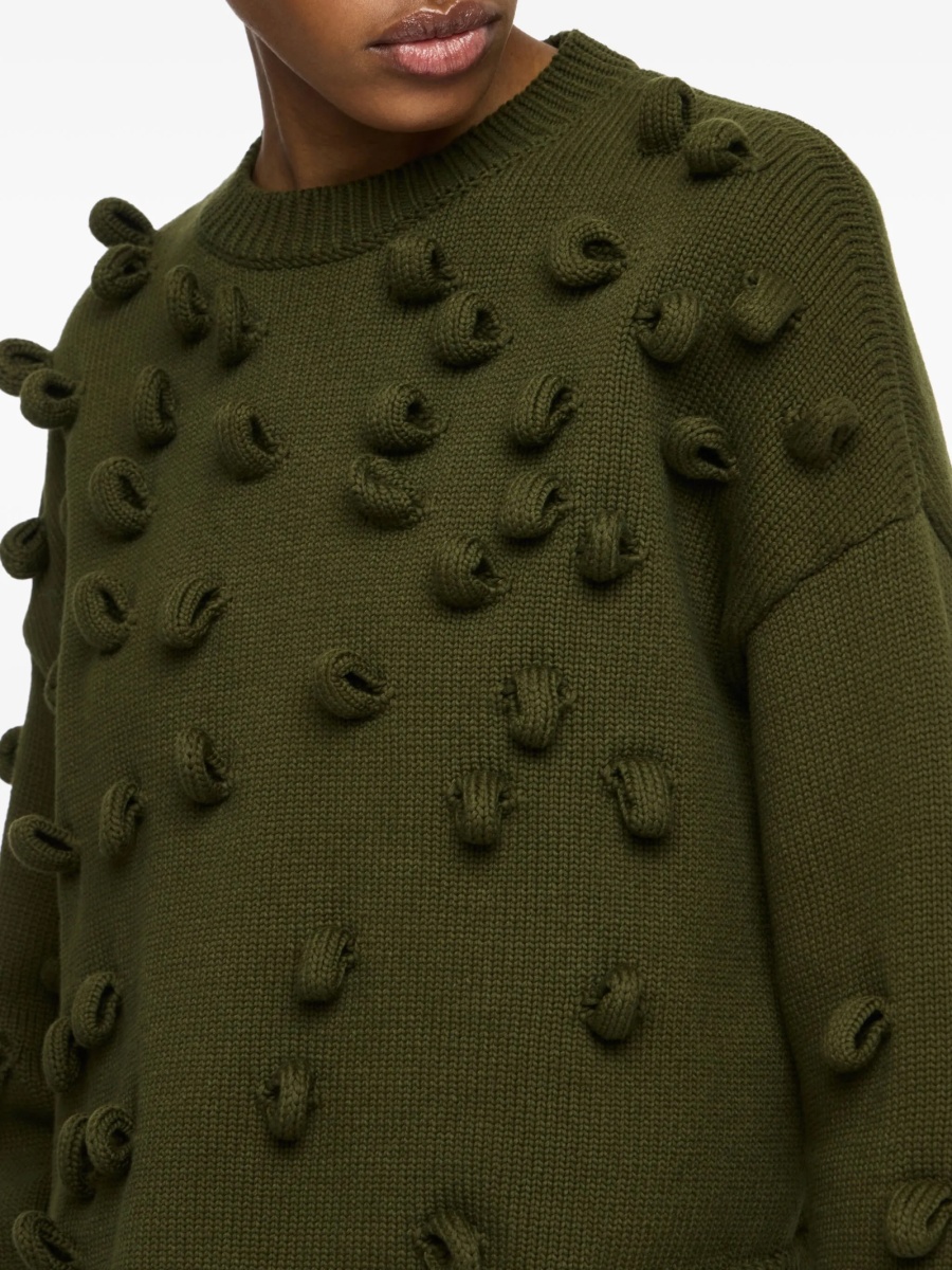Pulover tricotat JW Anderson verde - Img 5