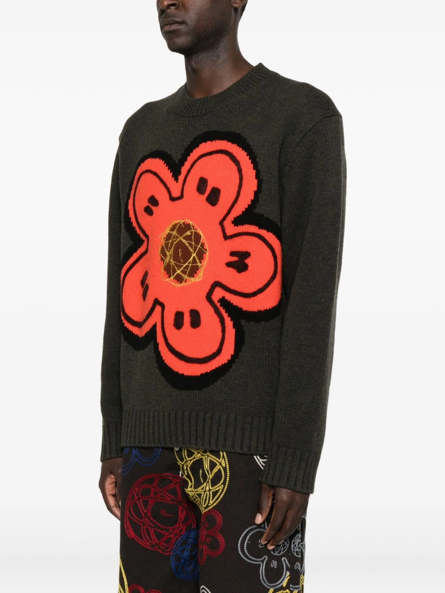 Pulover tricotat Kenzo verde - Img 3