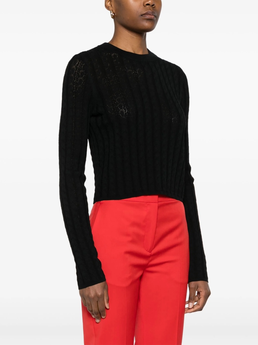 Pulover tricotat Loulou Studio negru - Img 3