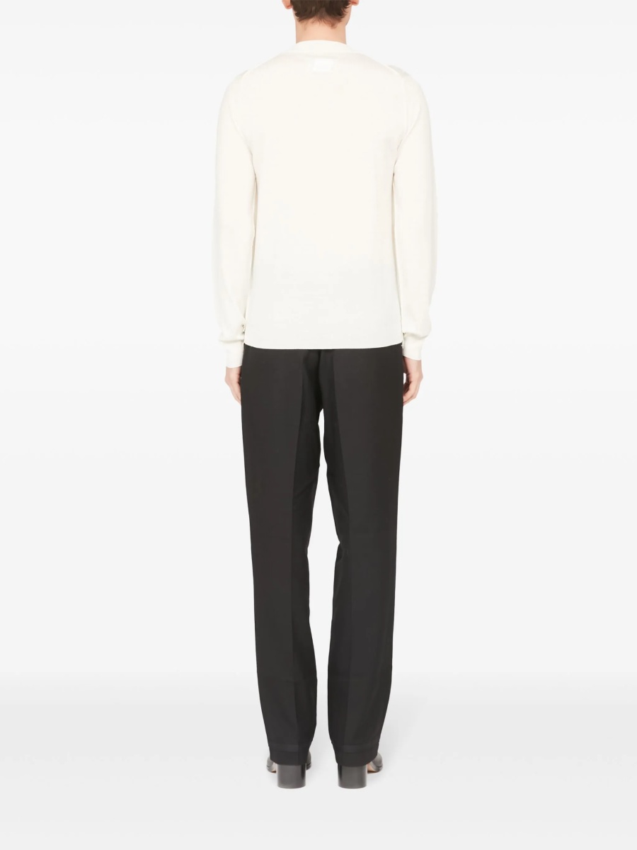 Pulover tricotat Maison Margiela alb - Img 4