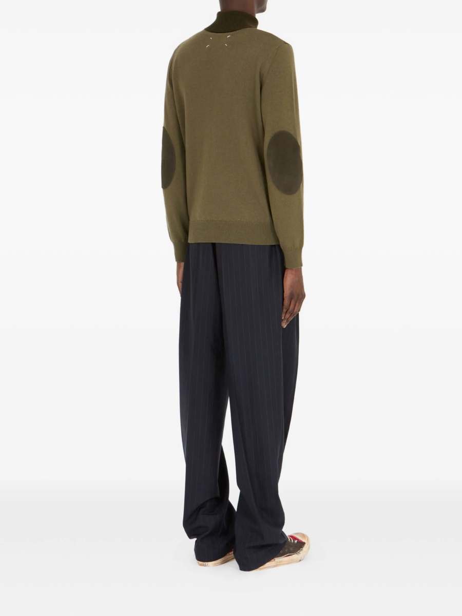 Pulover tricotat Maison Margiela verde - Img 4