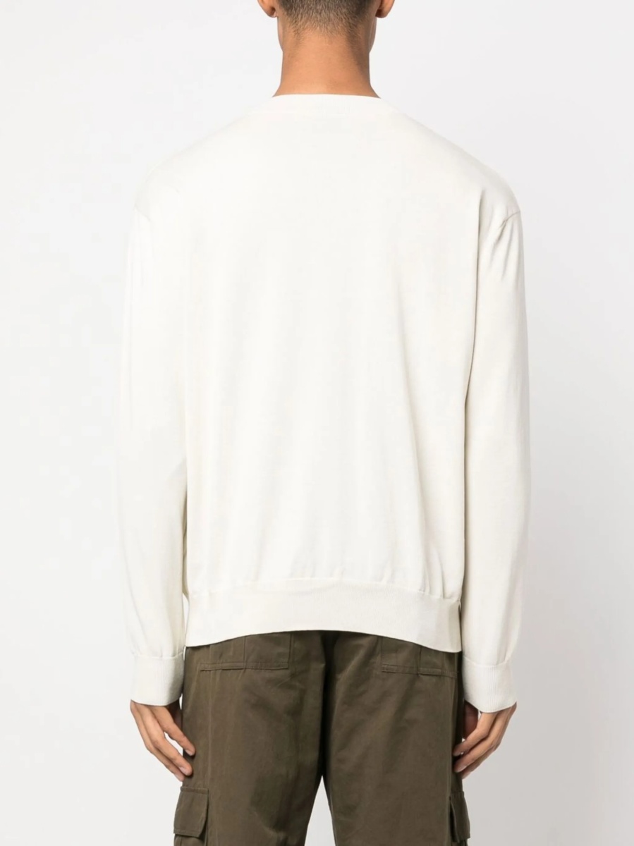 Pulover tricotat Marcelo Burlon alb - Img 4