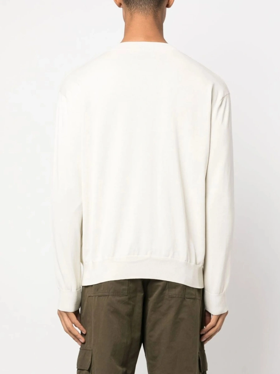 Pulover tricotat Marcelo Burlon alb - Img 4