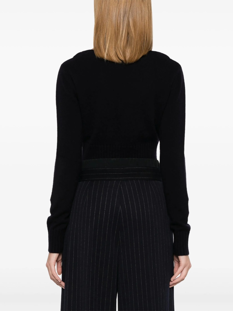 Pulover tricotat Max Mara albastru - Img 4