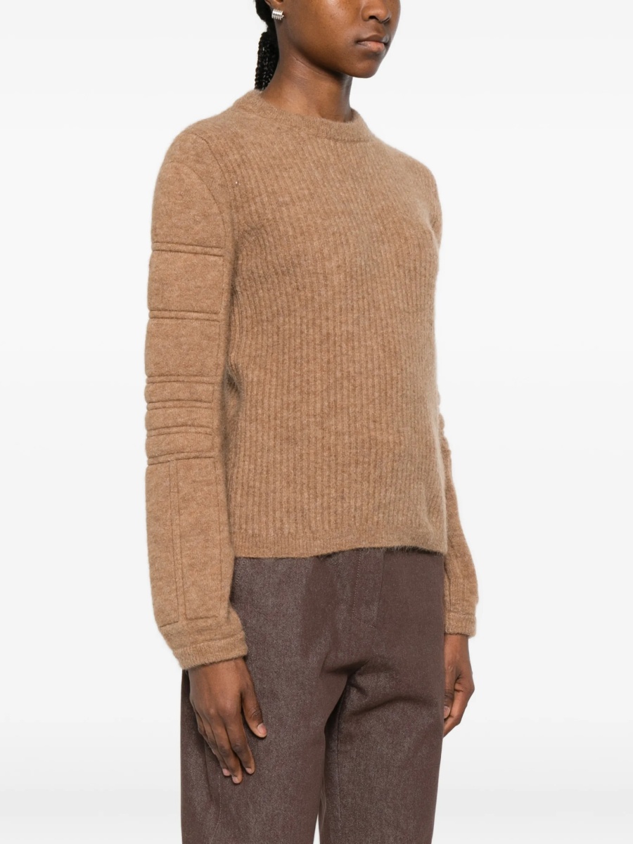 Pulover tricotat Max Mara neutru din lana si poliamida - Img 3