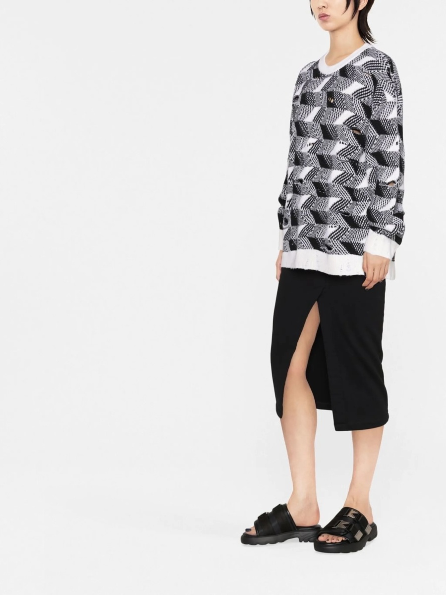 Pulover tricotat MISSONI BEACHWEAR alb - Img 4