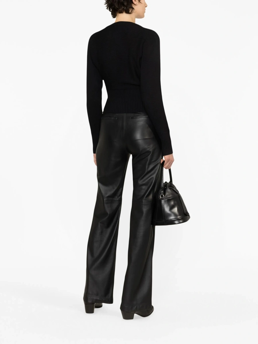 Pulover tricotat MOSCHINO JEANS negru - Img 3