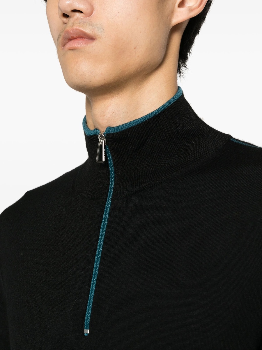 Pulover tricotat Paul Smith negru - Img 5