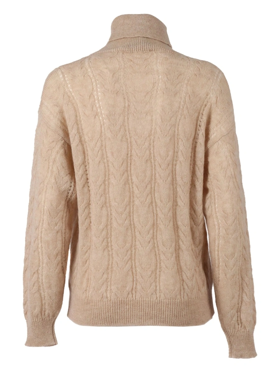 Pulover tricotat PHI BY FILIPPO DE LAURENTIIS neutru - Img 2