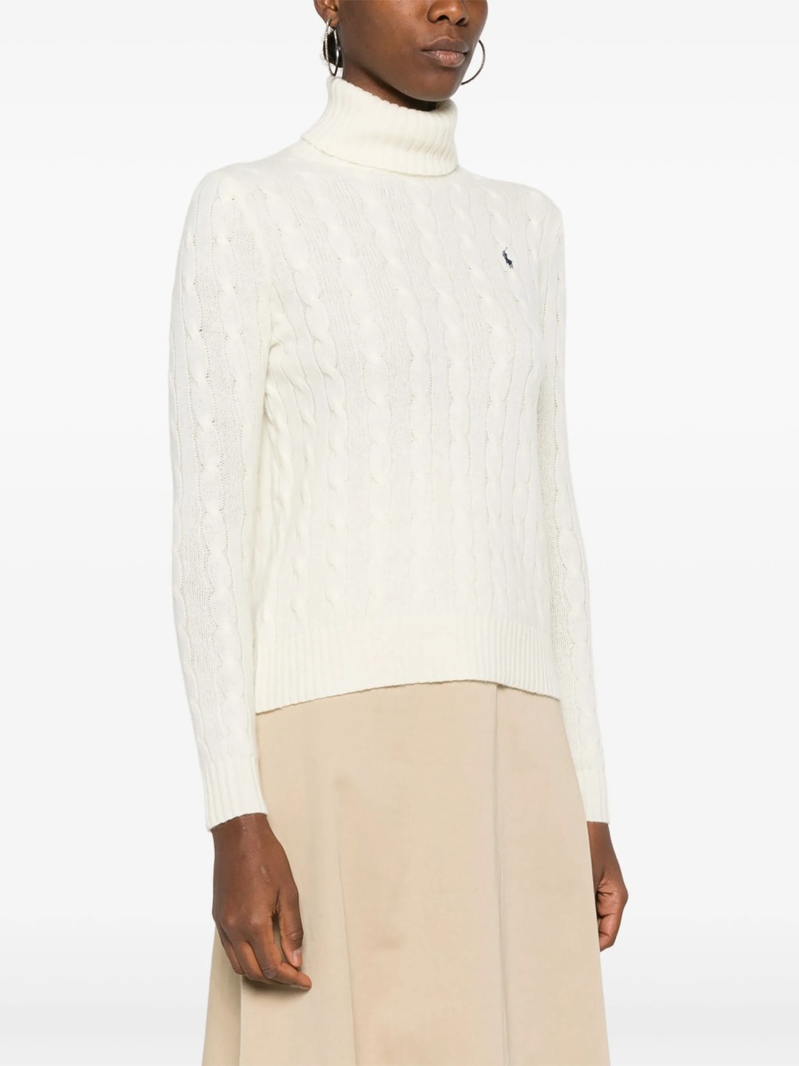 Pulover tricotat Ralph Lauren alb - Img 3
