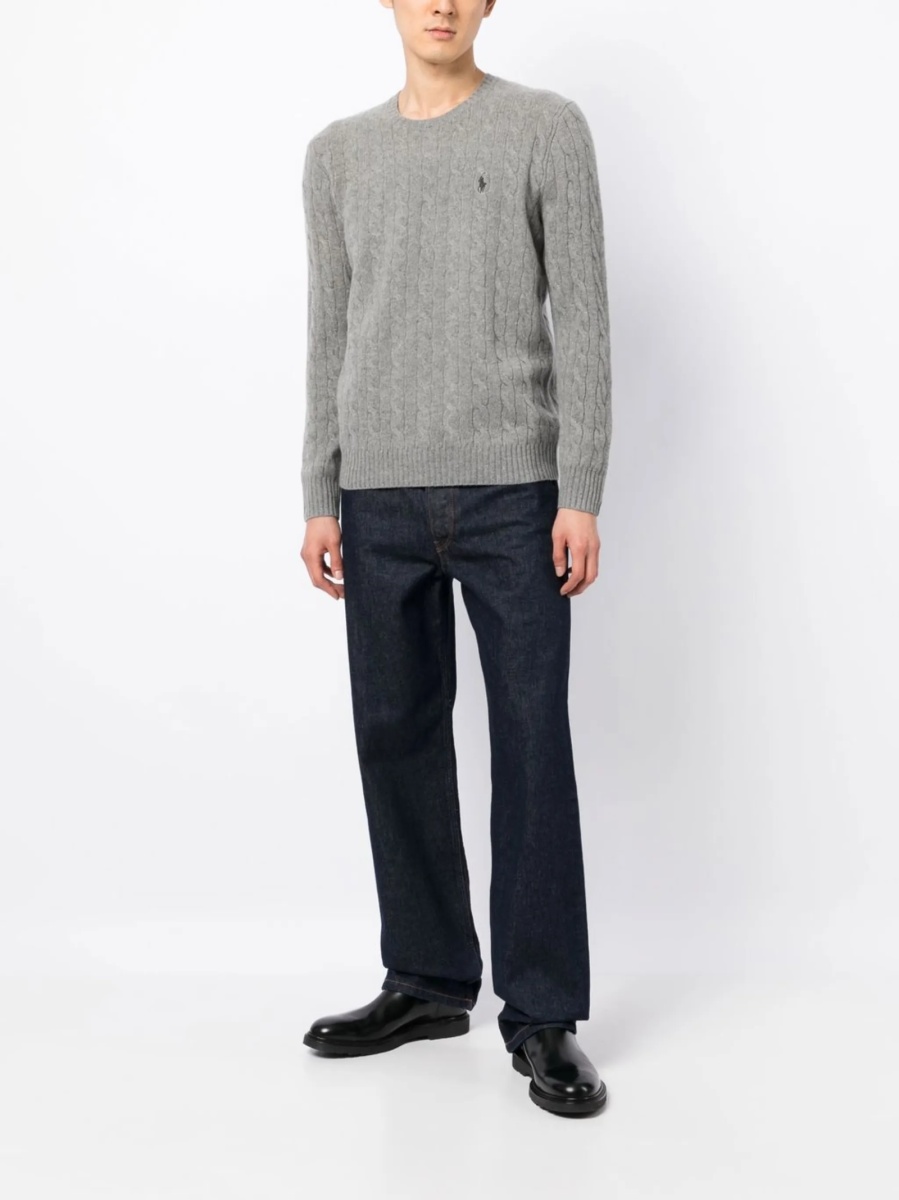Pulover tricotat Ralph Lauren gri - Img 2