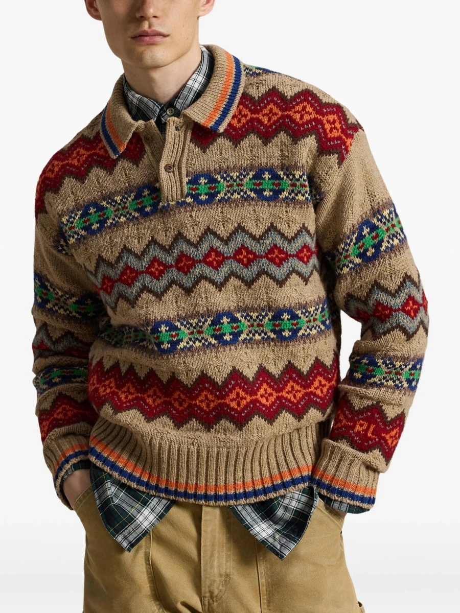 Pulover tricotat Ralph Lauren maro - Img 3