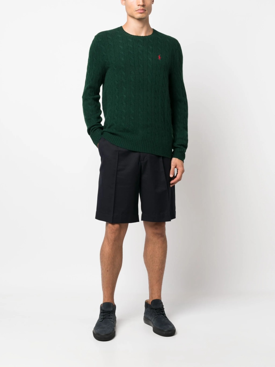Pulover tricotat Ralph Lauren verde - Img 2