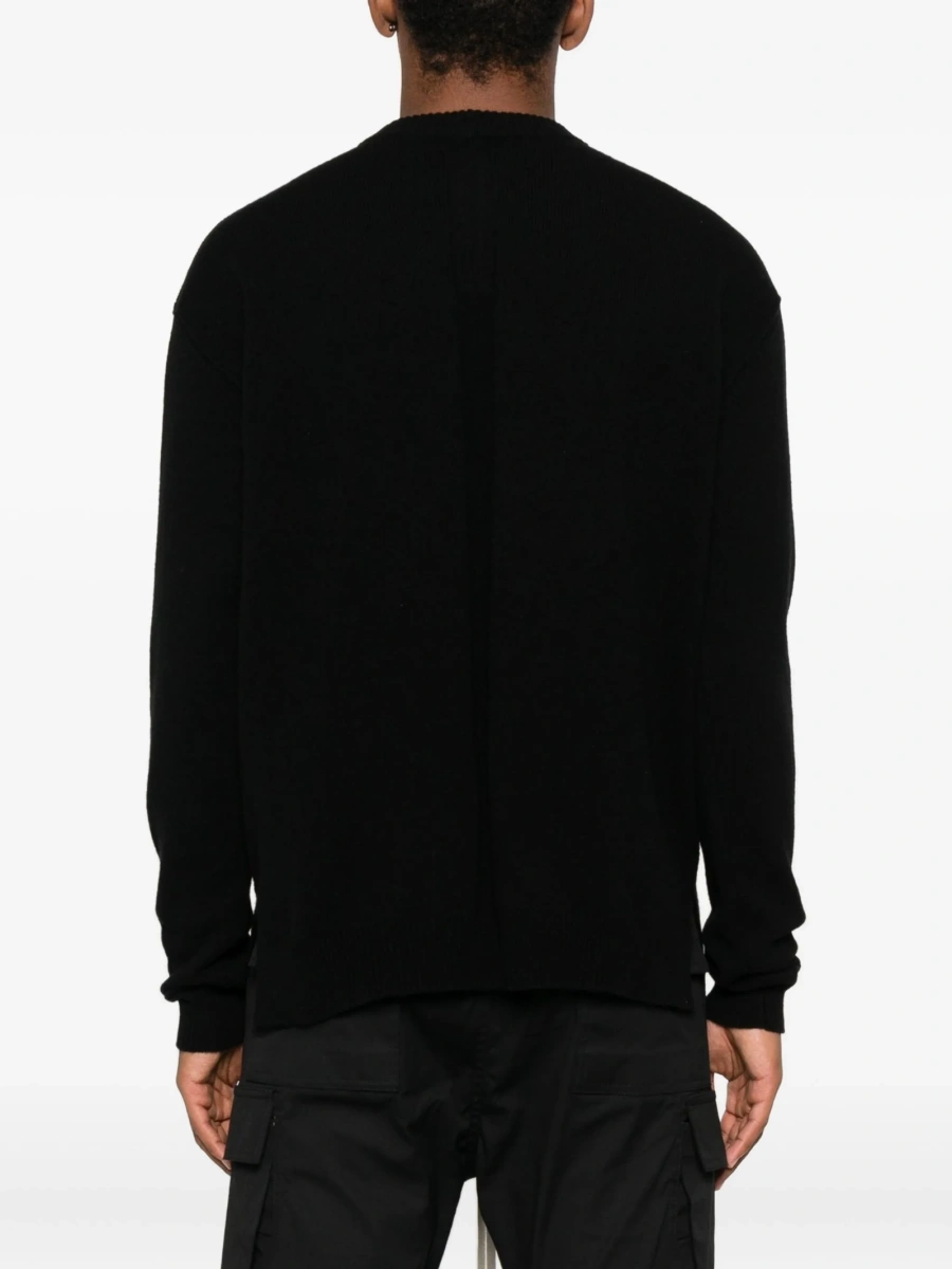 Pulover tricotat Rick Owens negru - Img 4