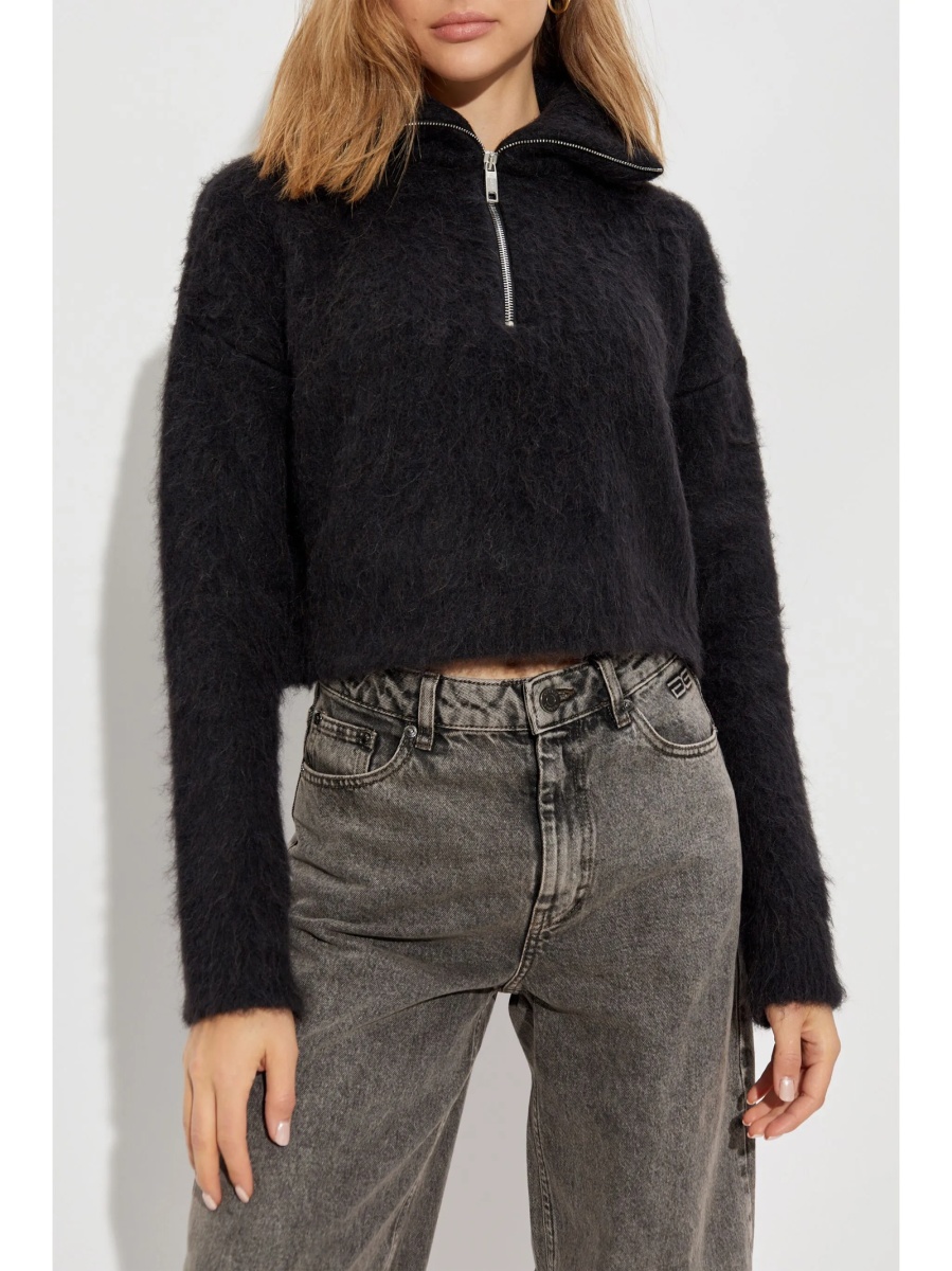 Pulover tricotat SPORTMAX negru - Img 3