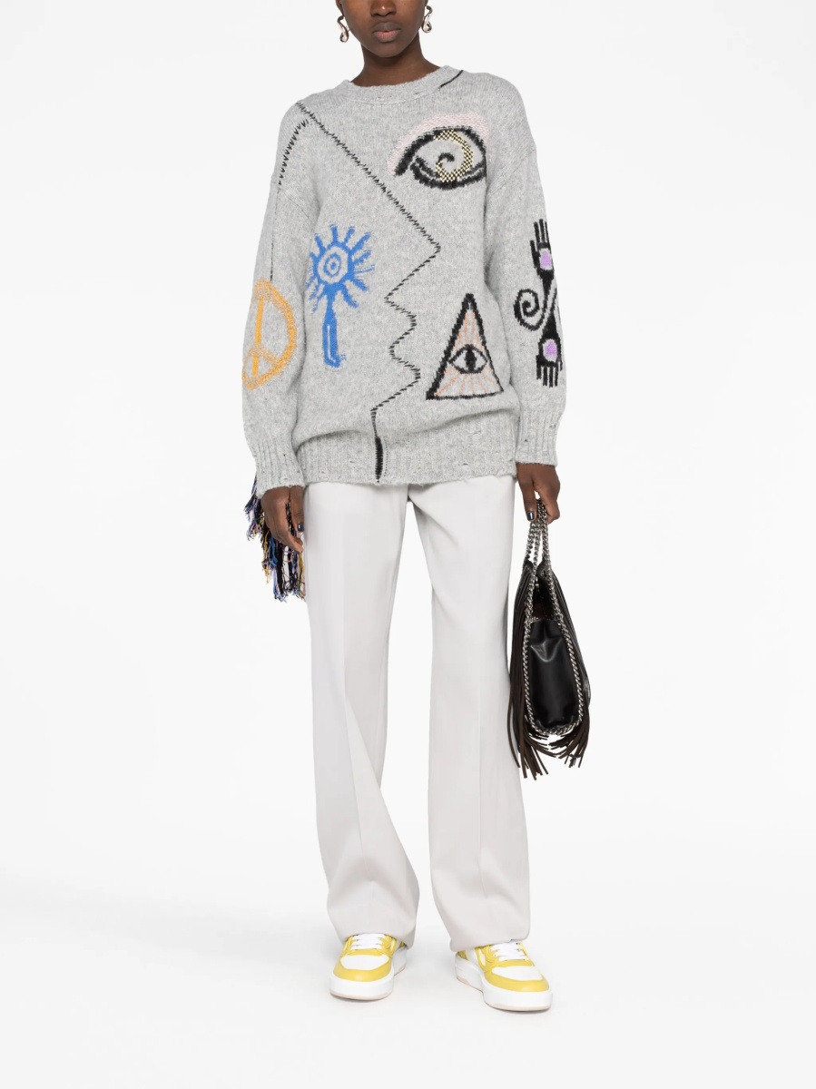 Pulover tricotat Stella McCartney gri - Img 2