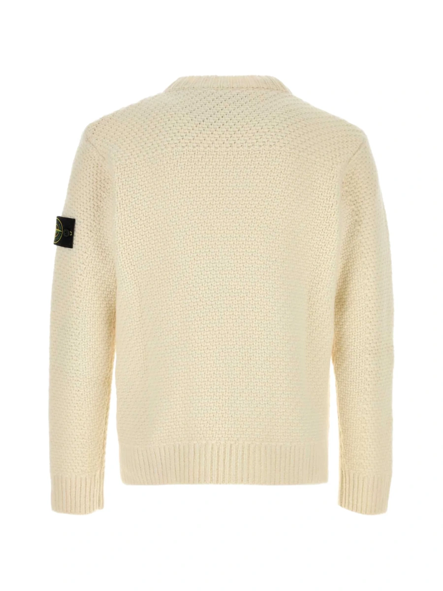 Pulover tricotat Stone Island neutru - Img 2