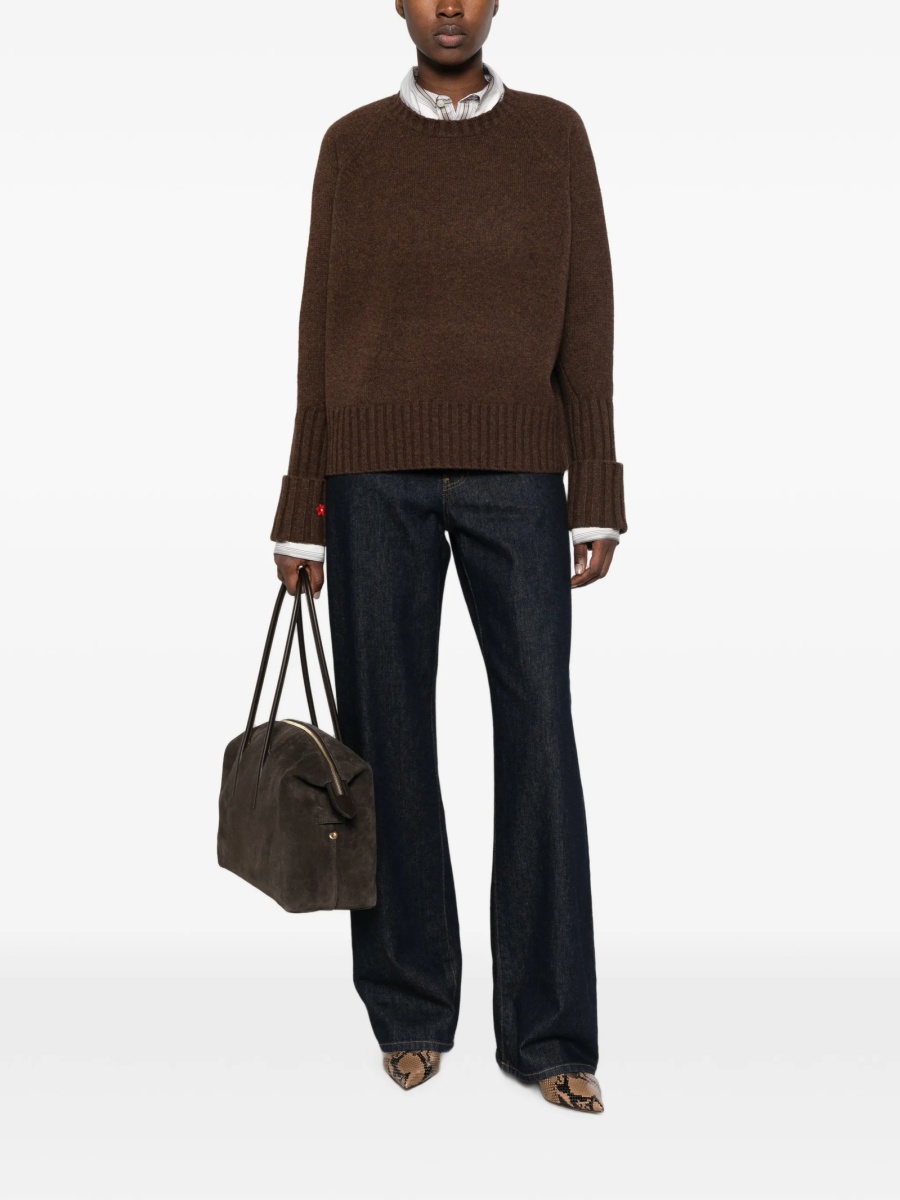 Pulover tricotat Tory Burch maro - Img 2