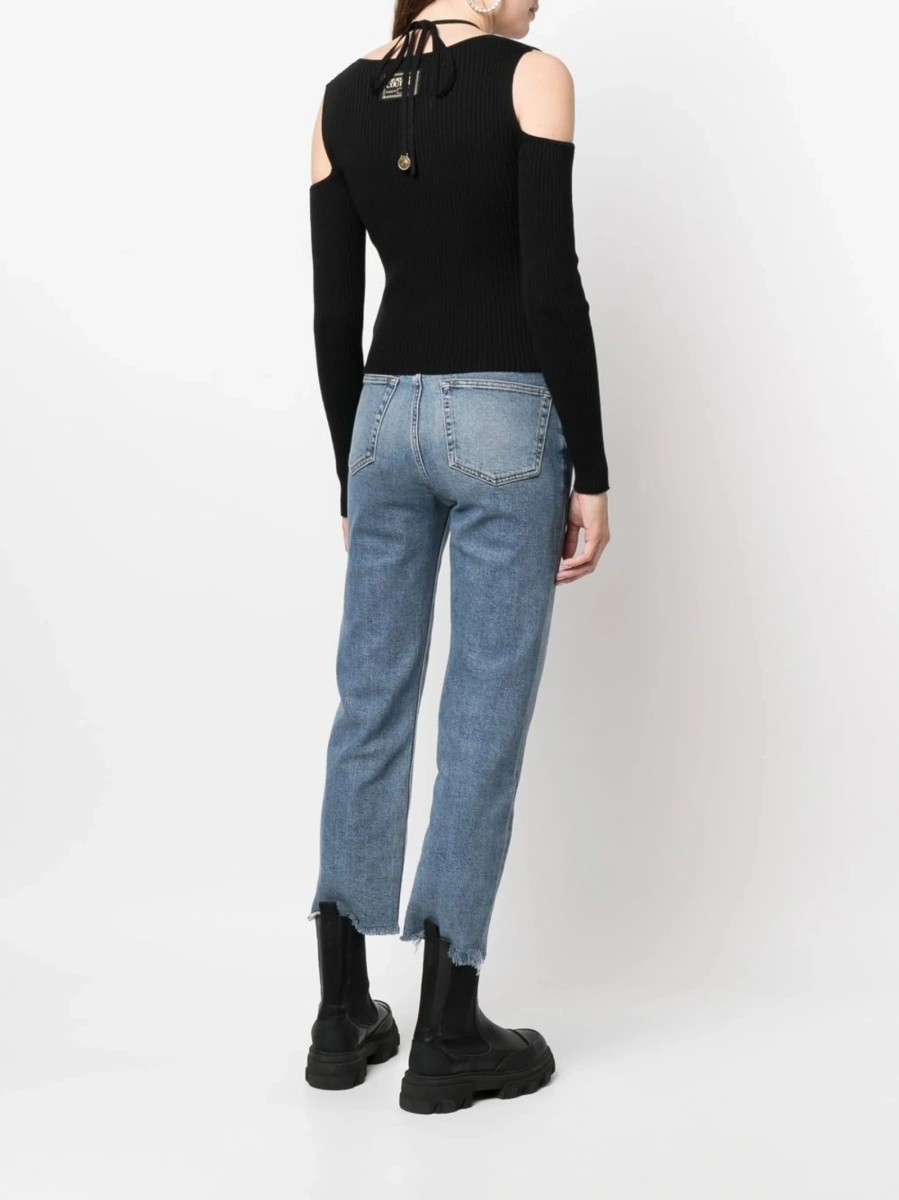 Pulover tricotat Versace Jeans Couture negru - Img 4