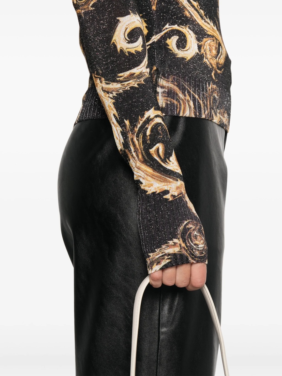 Pulover tricotat Versace Jeans Couture negru - Img 5