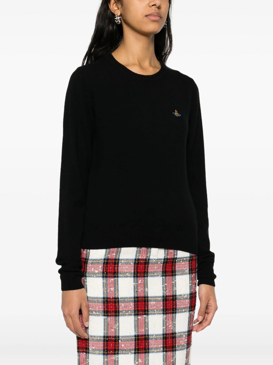 Pulover tricotat Vivienne Westwood negru - Img 3