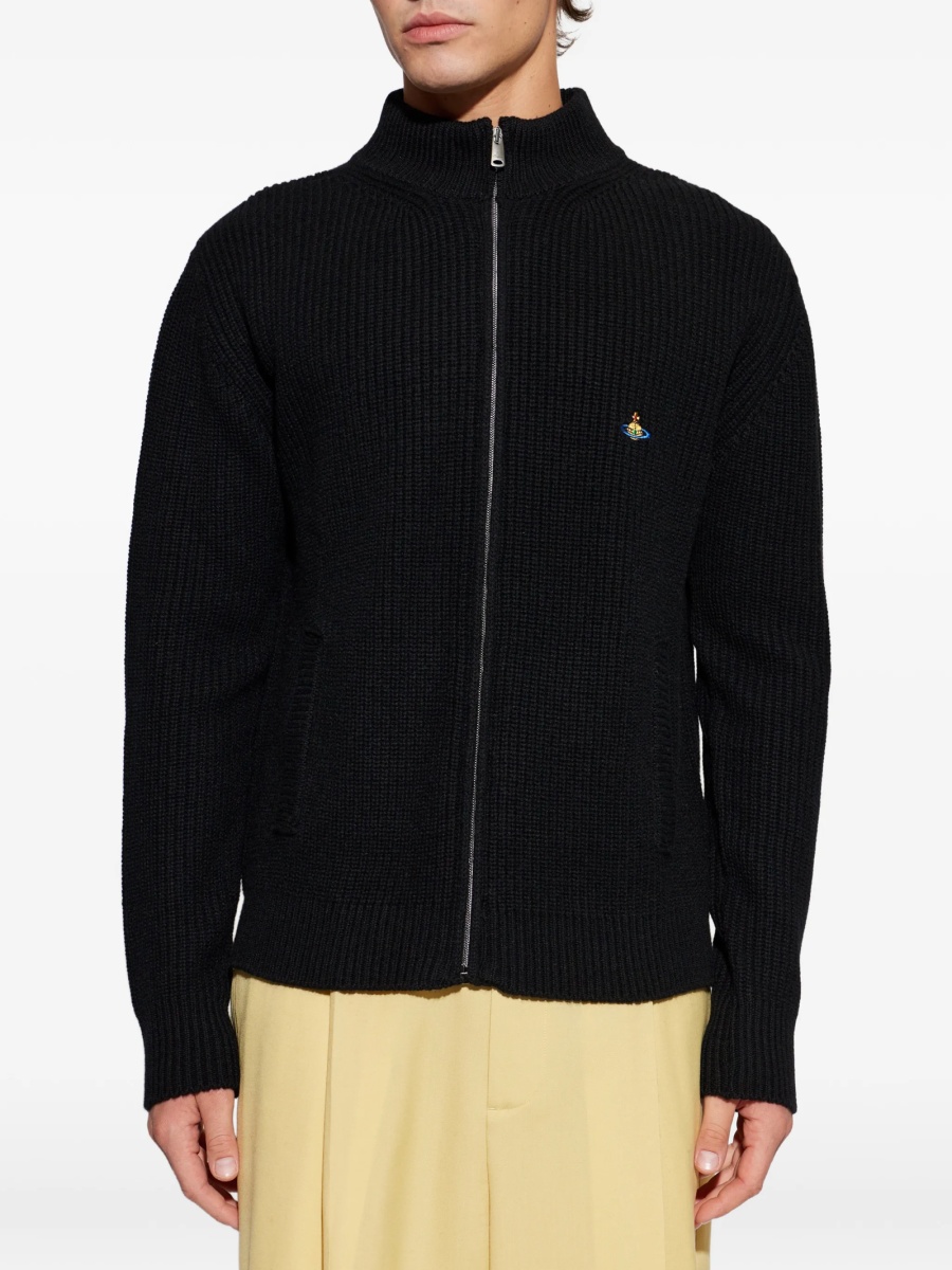 Pulover tricotat Vivienne Westwood negru - Img 3