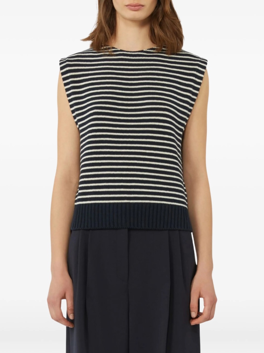 Pulover tricotat Weekend MaxMara albastru - Img 2