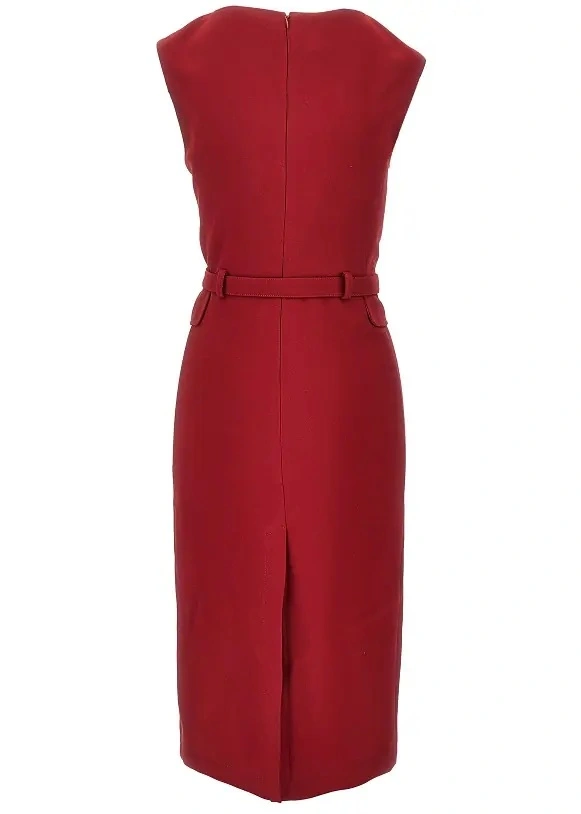 Rochie casual Pinko rosie din crepe - Img 3