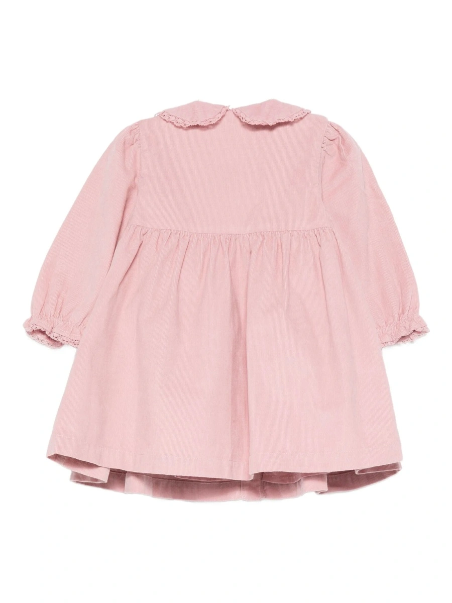 Rochie casual Tartine et Chocolat roz din bumbac - Img 2