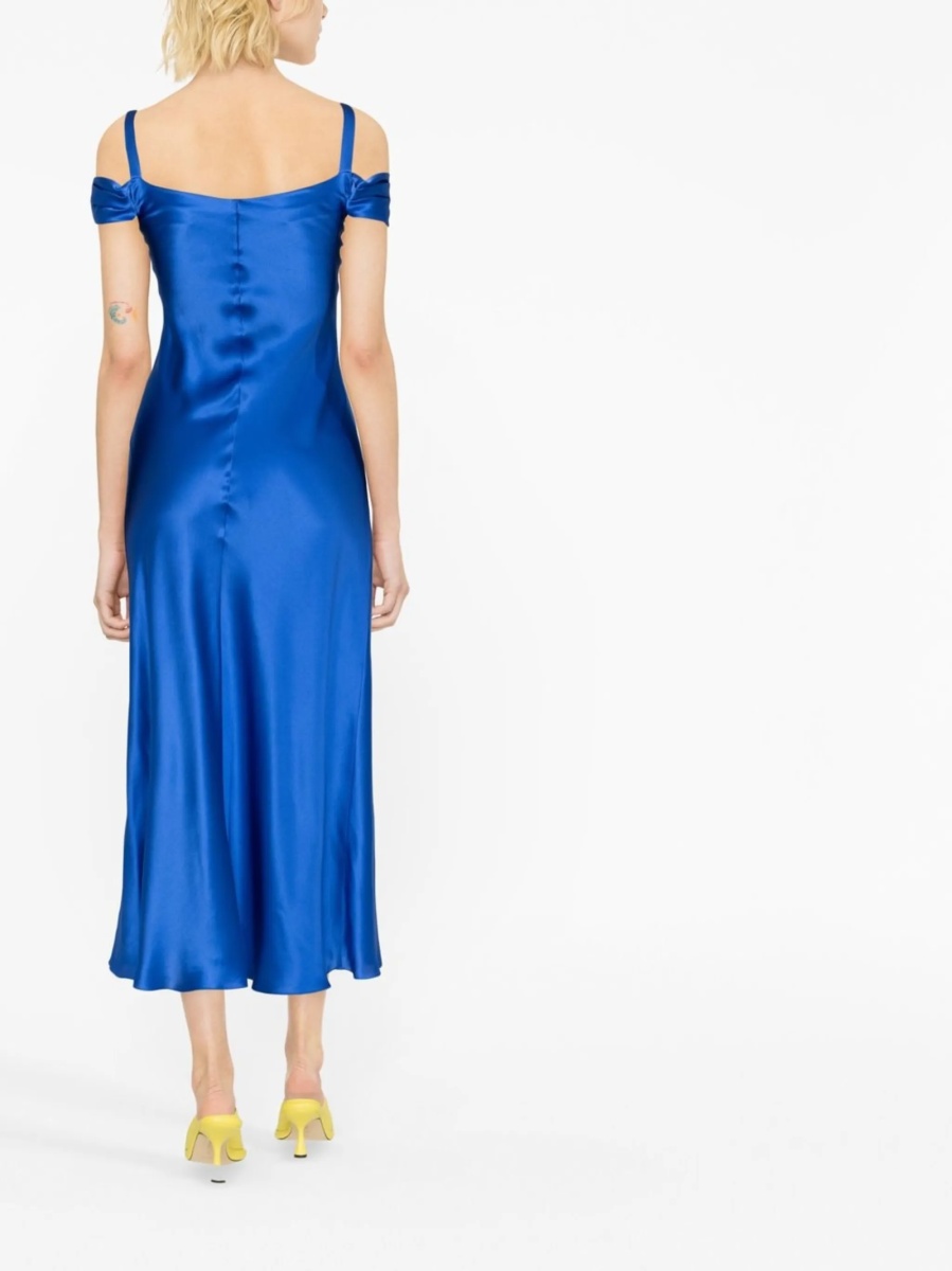 Rochie de ocazie Alberta Ferretti albastra - Img 4