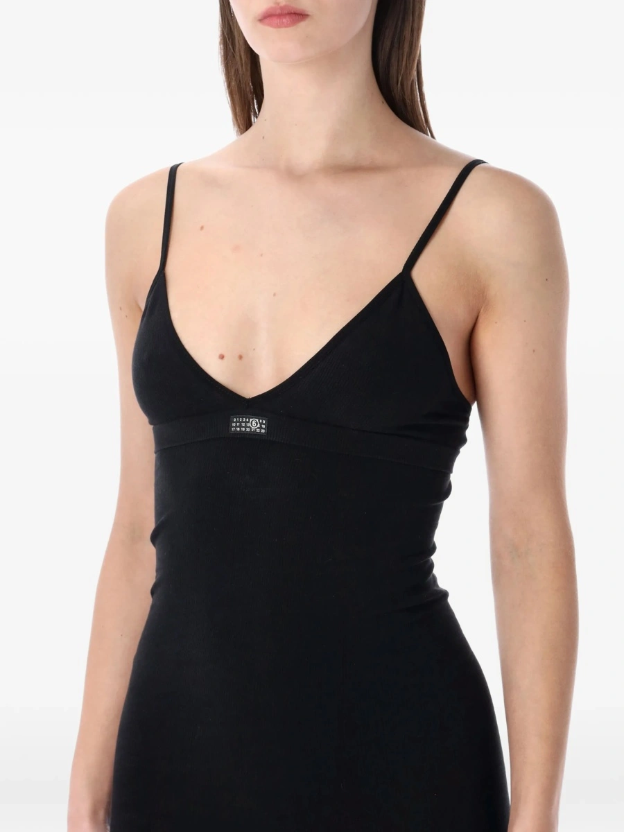 Rochie de ocazie MM6 Maison Margiela neagra - Img 3