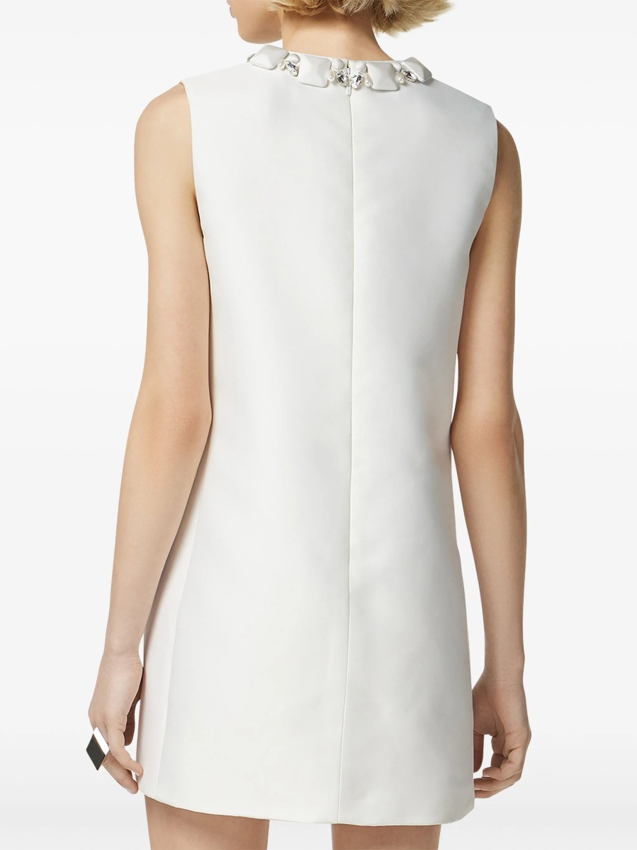 Rochie de ocazie Versace alba din matase si polyester - Img 4