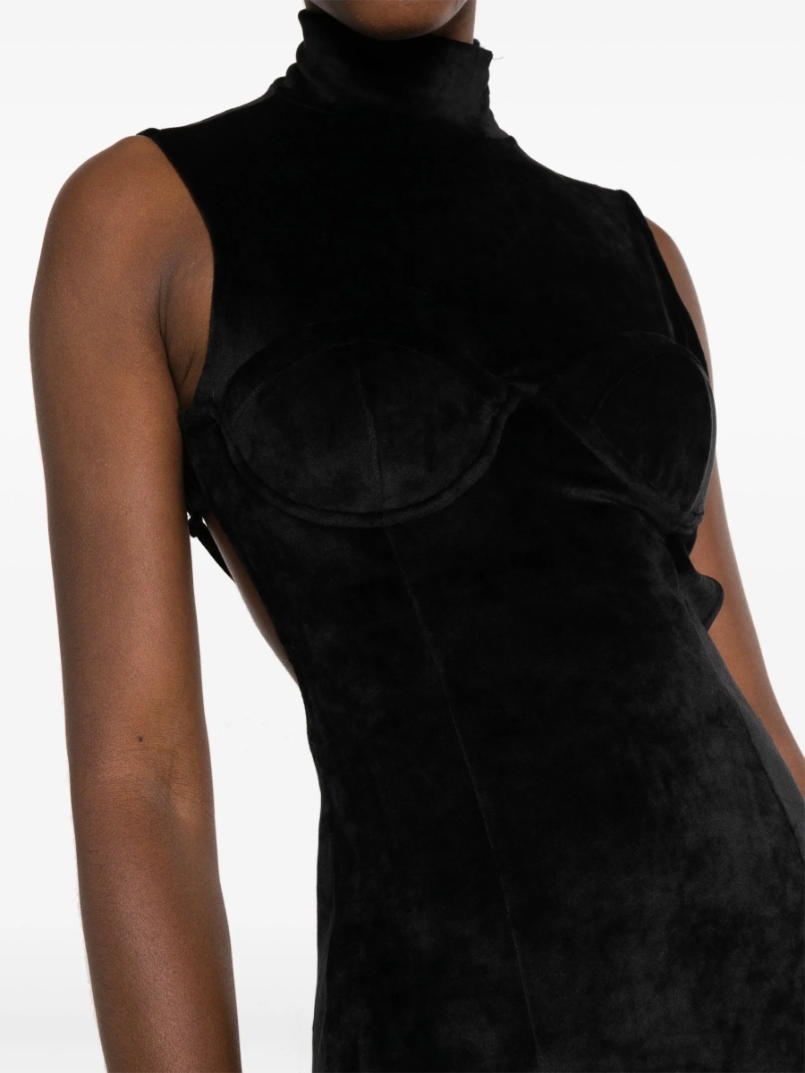 Rochie de seara GCDS neagra - Img 5
