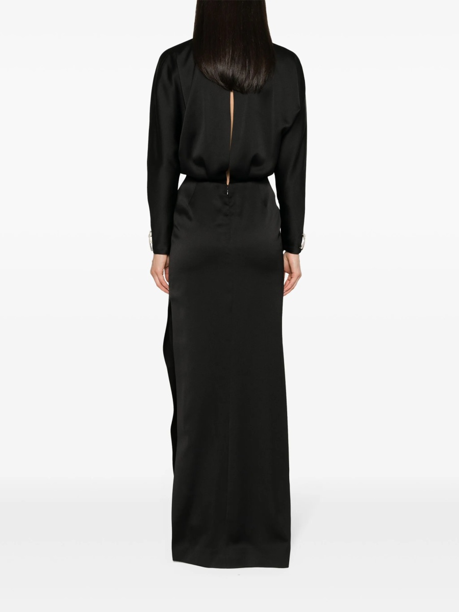Rochie de seara GENNY neagra din polyester - Img 4