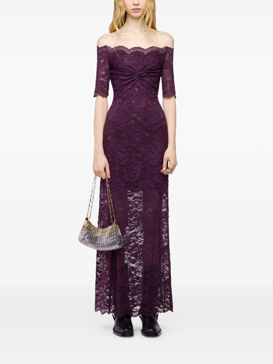 Rochie de seara RABANNE violet din elastan si poliamida - Img 2