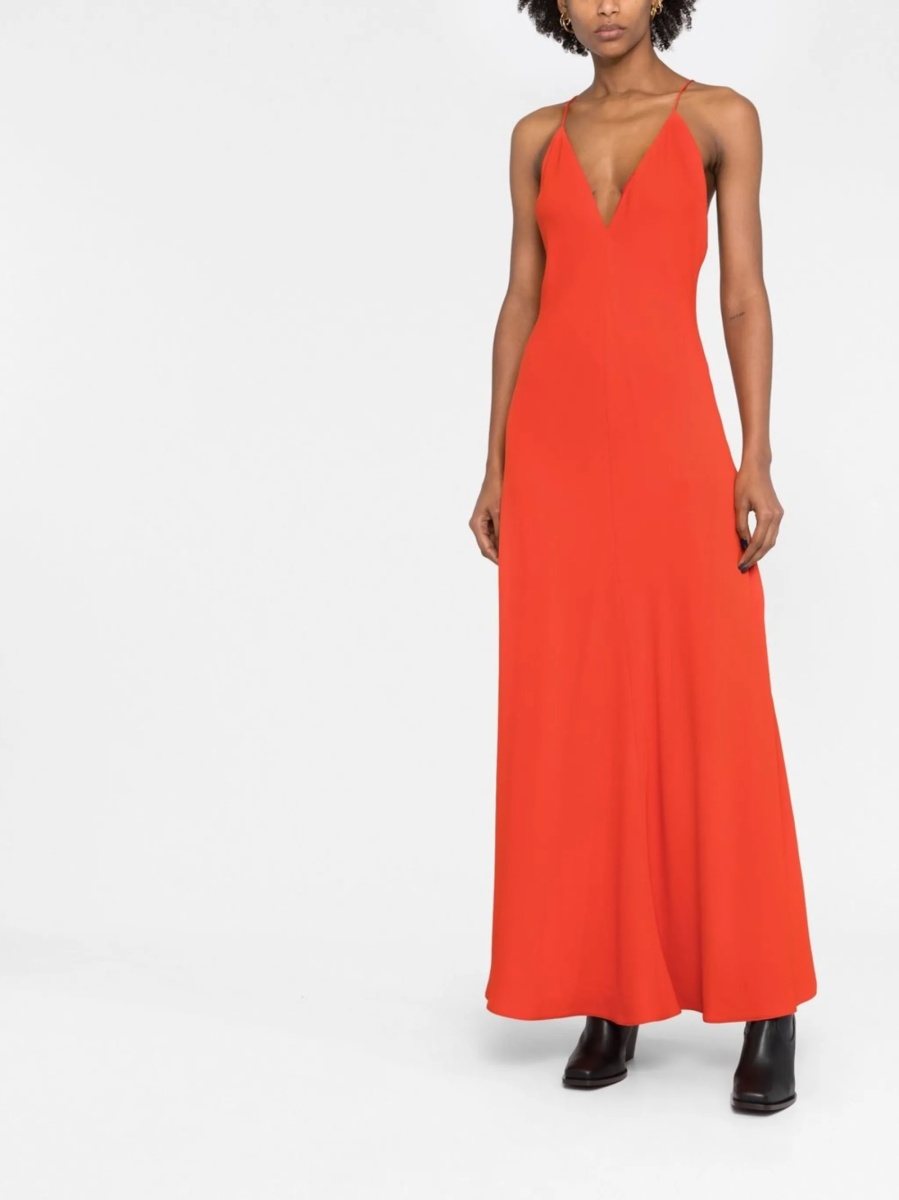 Rochie de seara Stella McCartney rosie din spandex/elastan si vascoza - Img 2