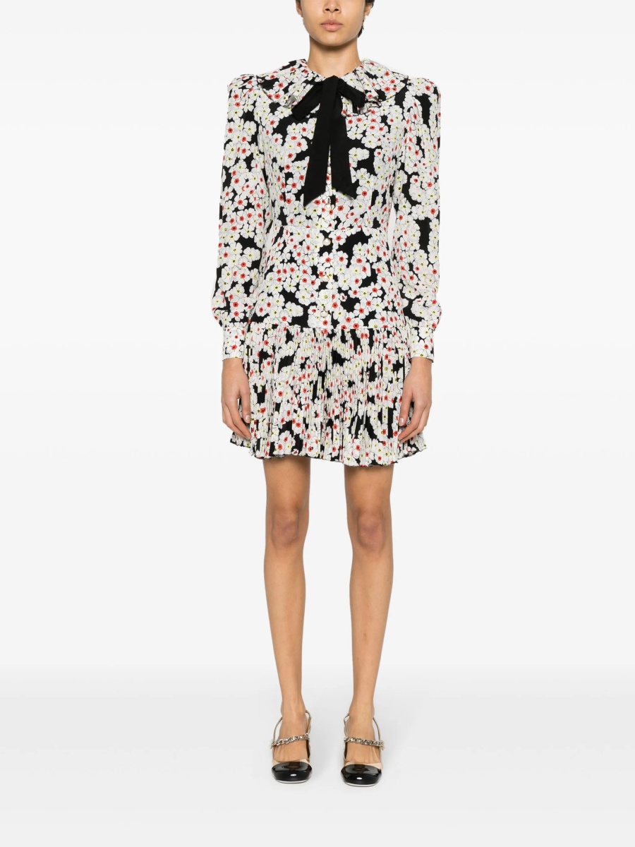 Rochie de zi Alessandra Rich neagra din matase - Img 2