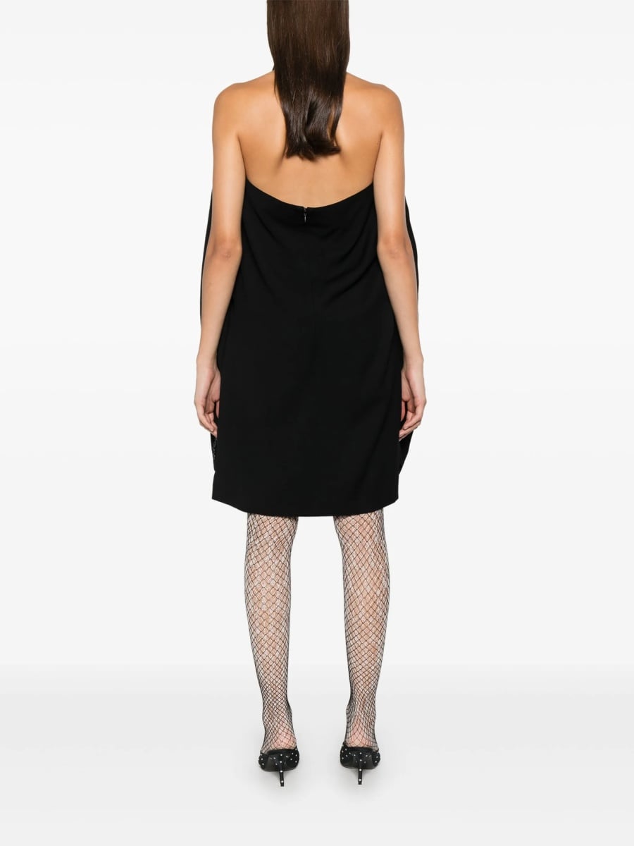 Rochie de zi Balenciaga neagra din vascoza si lana - Img 4