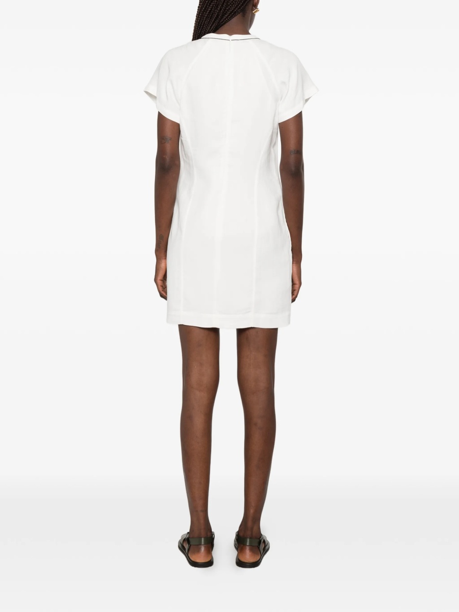 Rochie de zi Brunello Cucinelli alba - Img 4